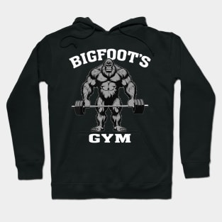 Bigfoot Gym Sasquatch Bodybuilding Weightlifting Hoodie